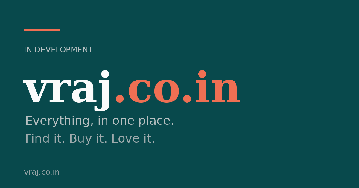 Link preview image for vraj.co.in
